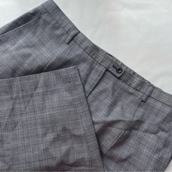 Vintage Pendleton Women’s Wool Plaid Trousers Gray Size 16 - Picture 1 of 10